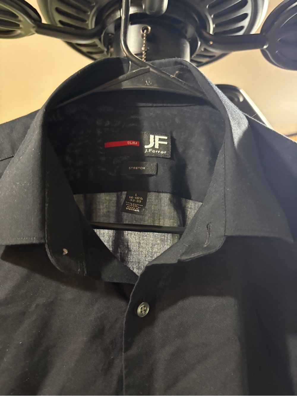 jf j.ferrar Black Long-Sleeve Button-Down Dress Shirt - Picture 5 of 5